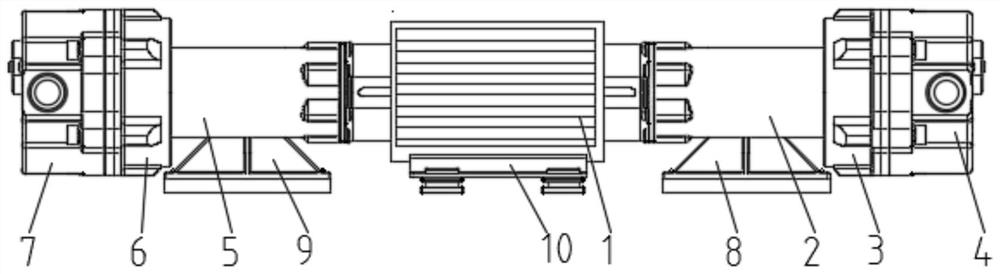 Pump body structure of sewage pump