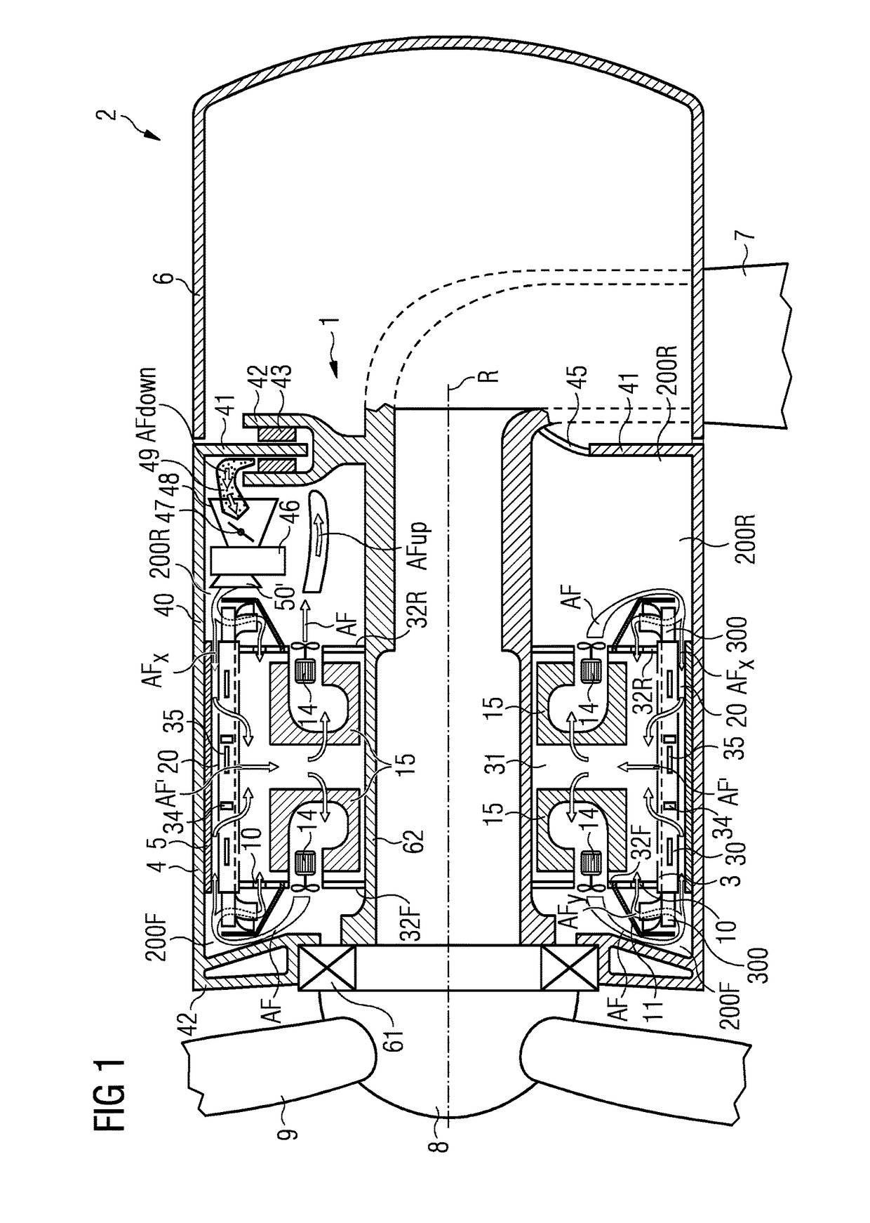 Wind turbine with a brake dust collector