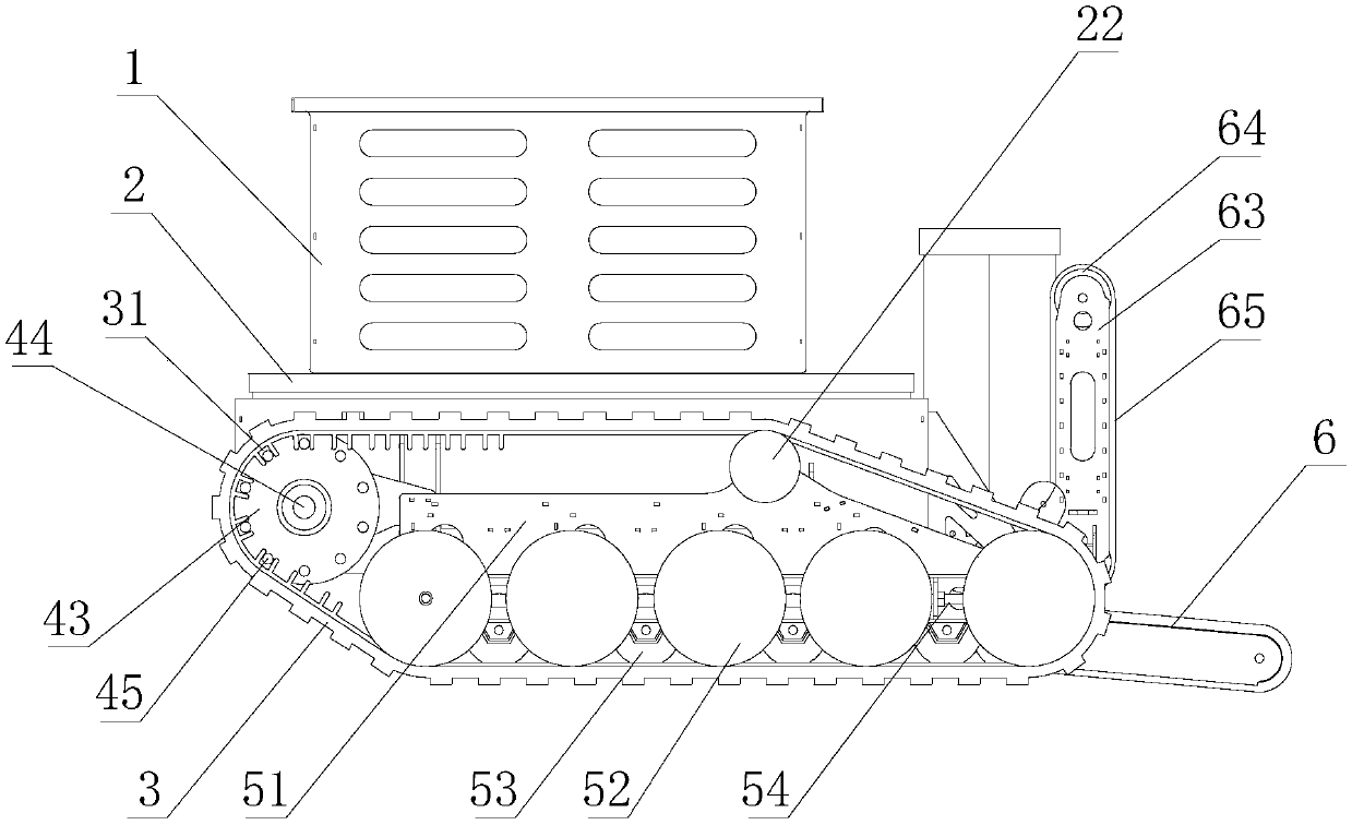 Transportation robot capable of climbing stairs