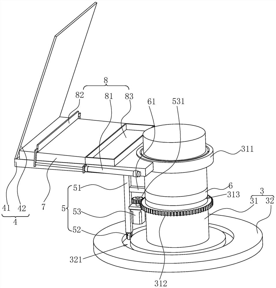 Building material cutting device for municipal building construction