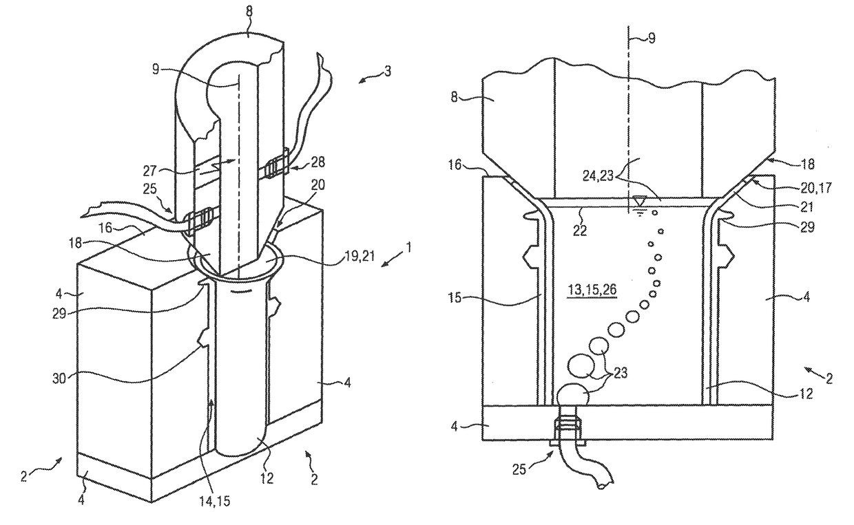 Method and mould arrangement for explosion forming