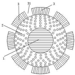 High-elasticity flax fabric and preparation process thereof