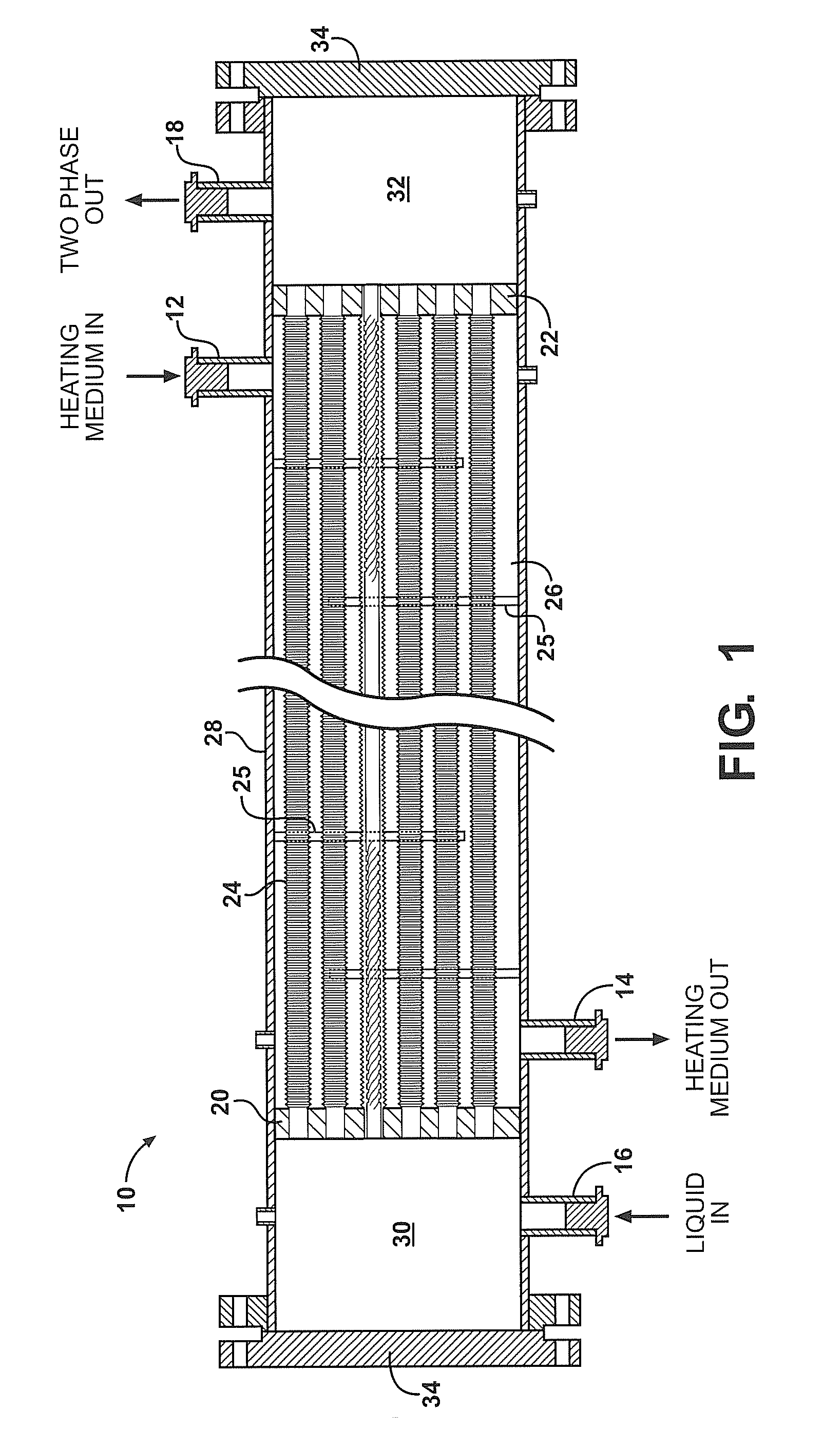 Dual enhanced tube for vapor generator