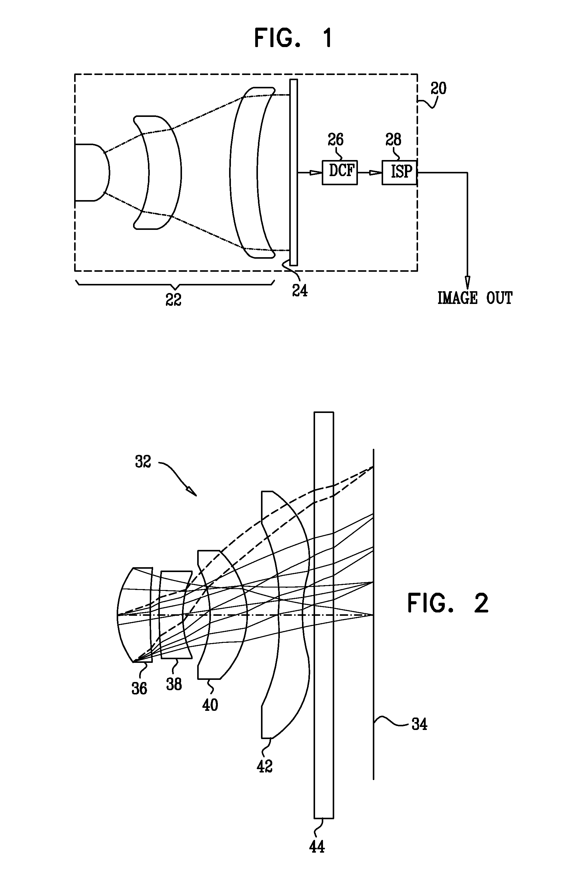 Compact camera optics