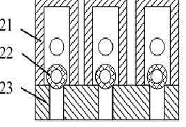 Passive cooling system for retention of melts in serious accident state of reactor