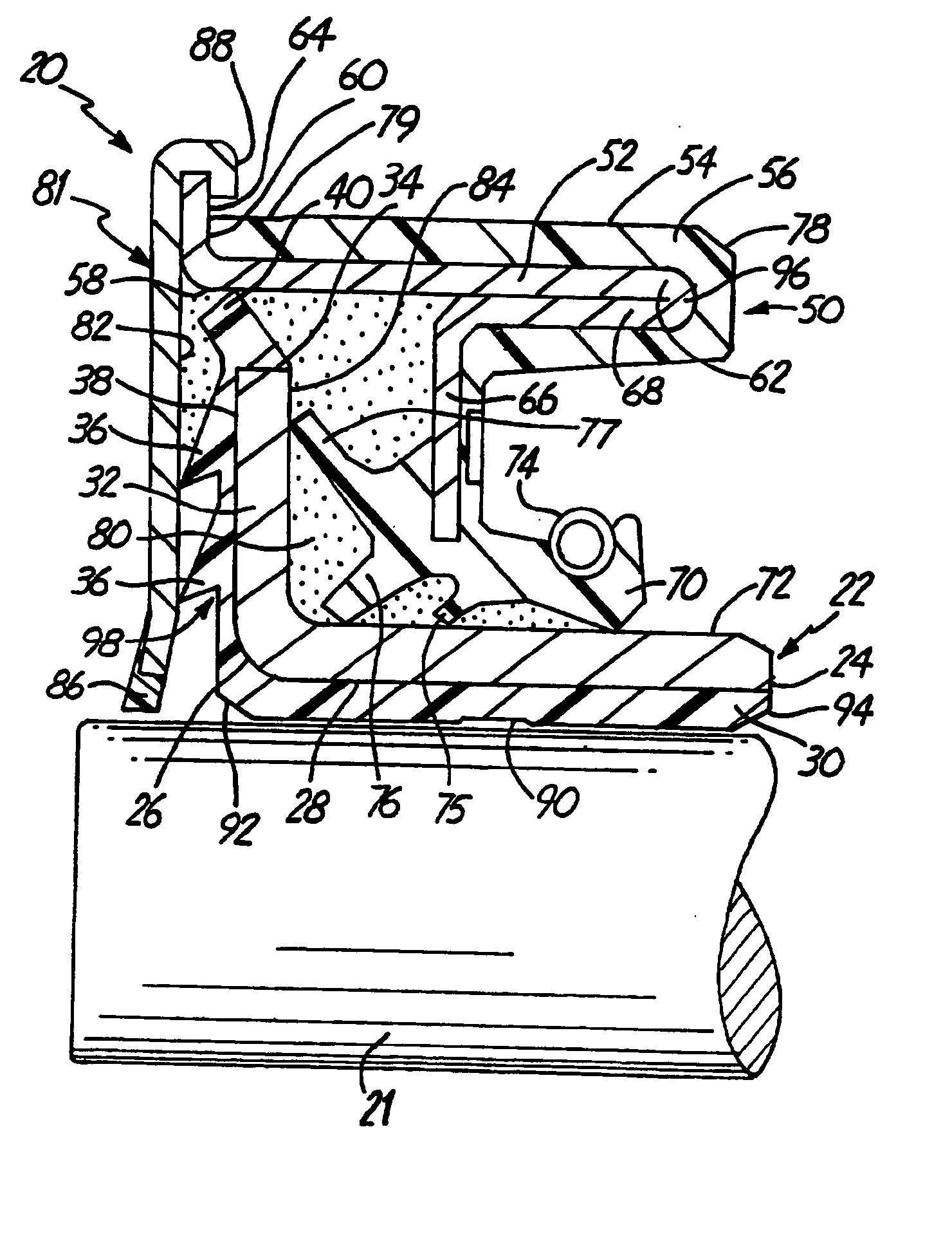 Retrofittable severe duty seal for a shaft