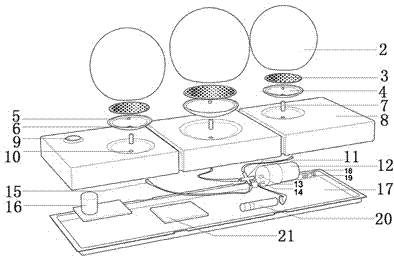 Air quality detection ball