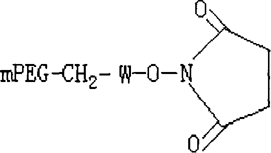 Polyethylene glycol-interferon coupler and its preparation method