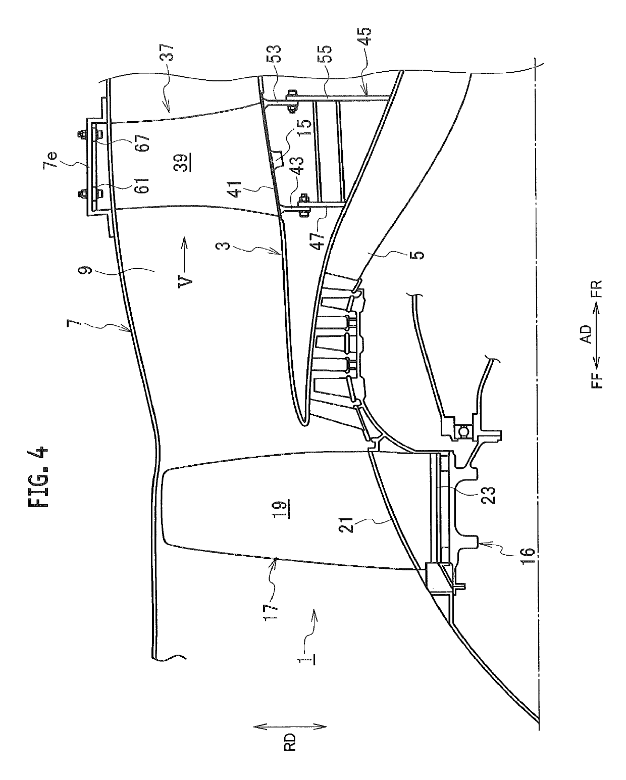 Airfoil for axial flow machine