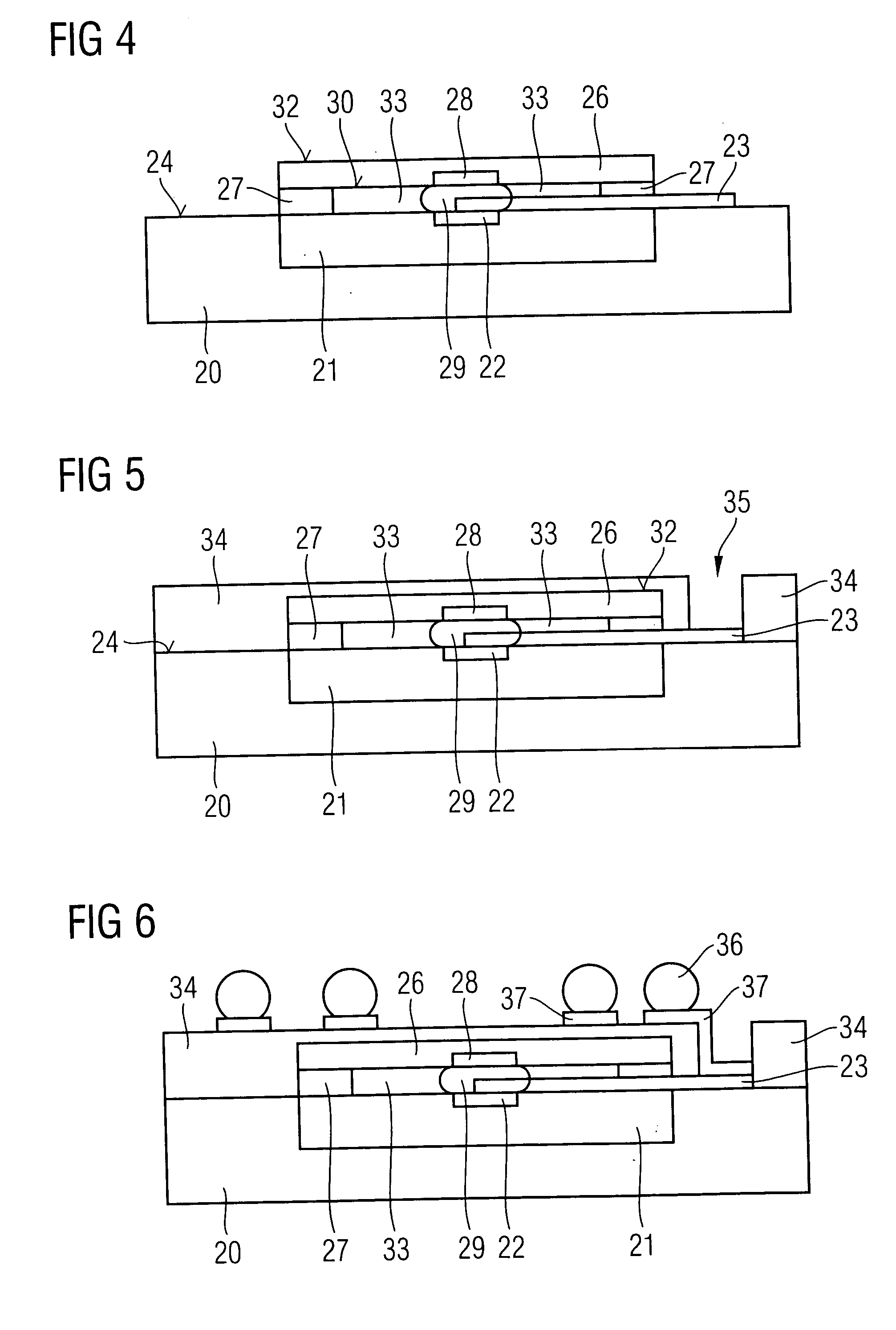 Semiconductor apparatus having stacked semiconductor components