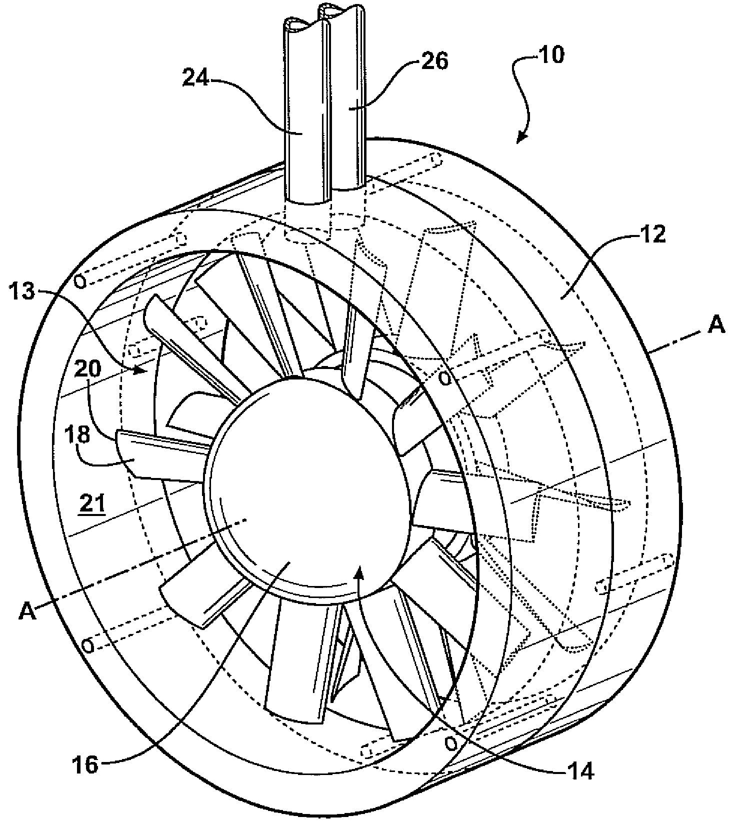 Dipole flow driven resonators for fan noise mitigation