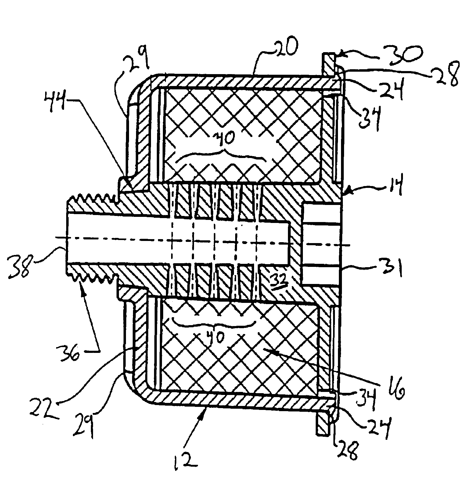 Noise muffler for oxygen concentrator