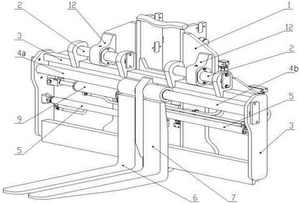 Wide-field-of-view sidesway fork positioner