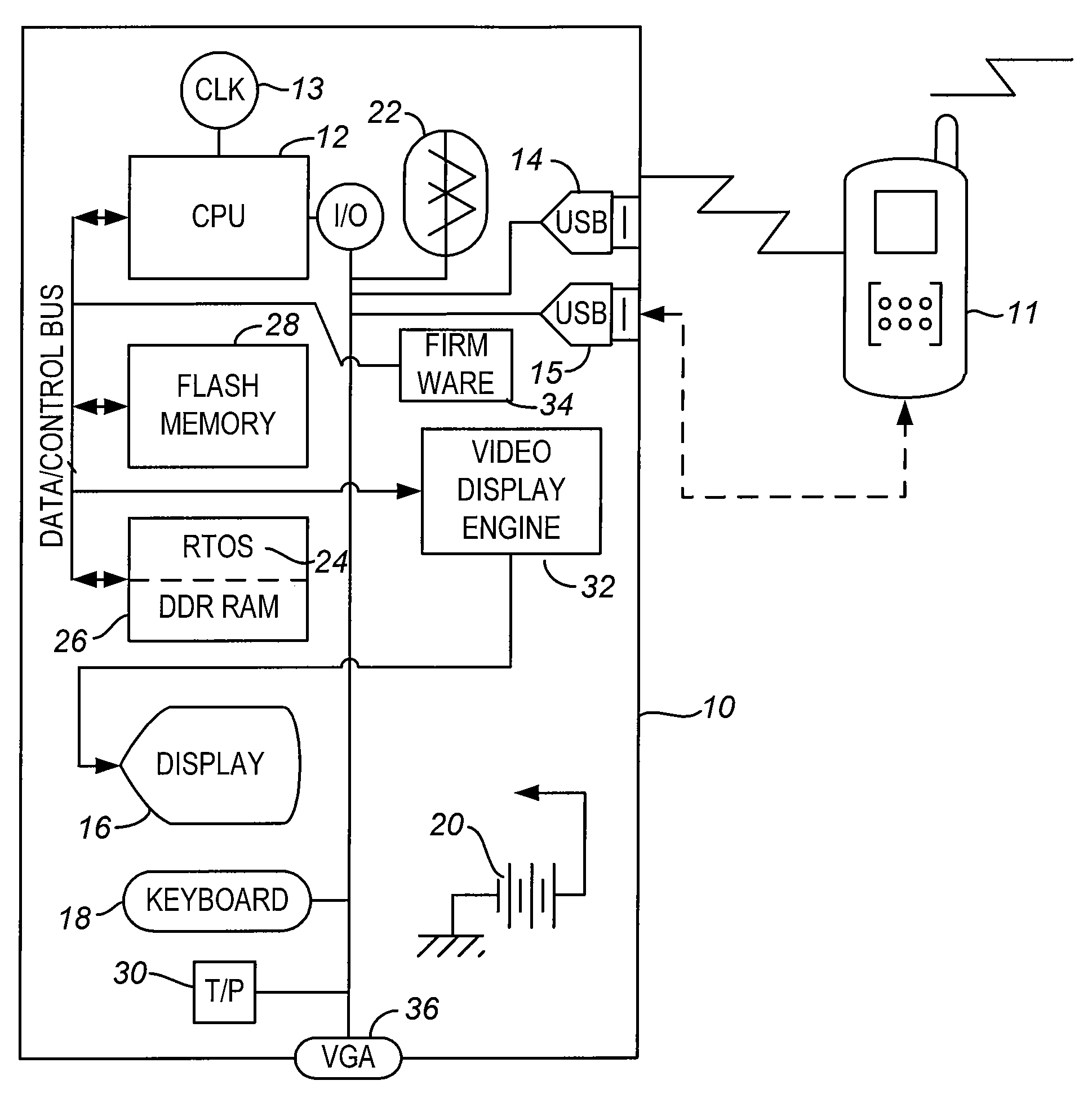 Client device for cellular telephone as server