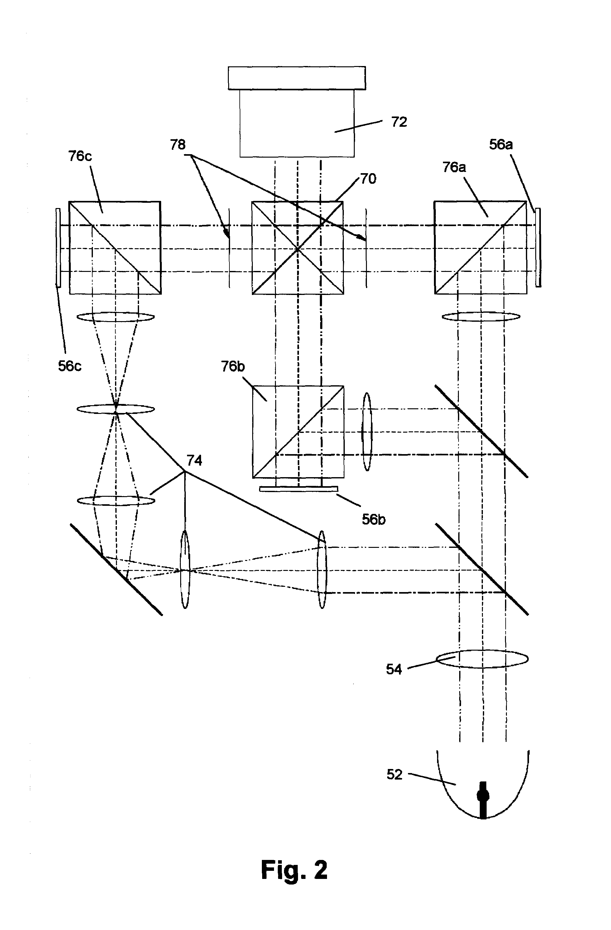 Optical arrangement for non-inverting illumination system