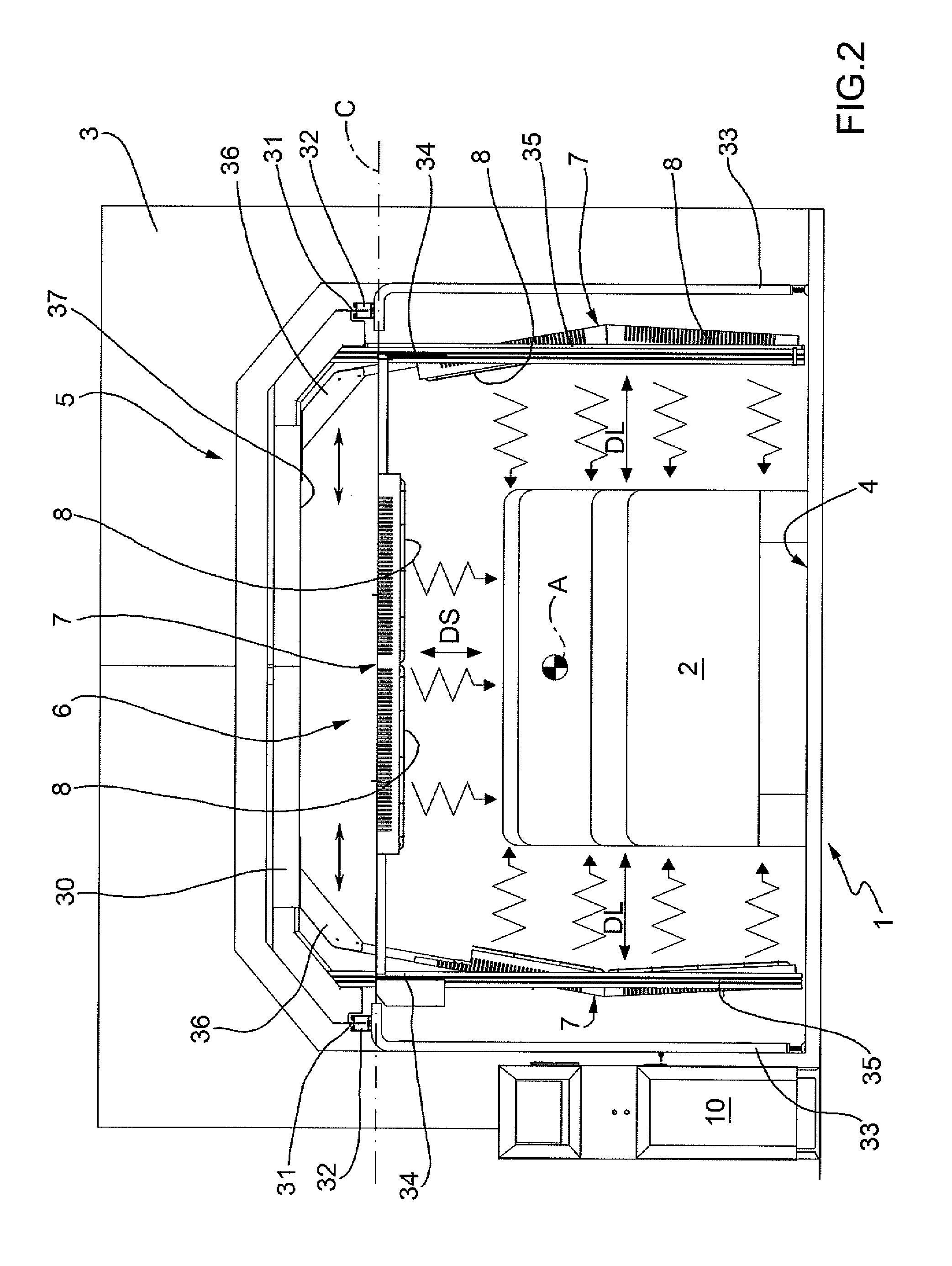 Apparatus for drying a painting product and operating method thereof