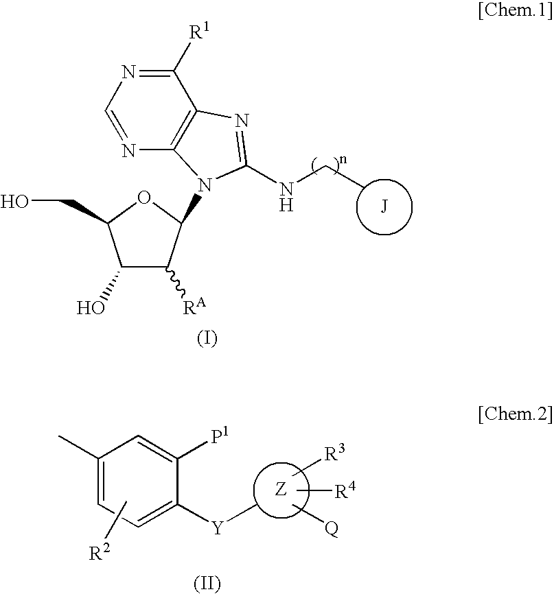 Purinenucleoside derivative modified in 8-position and medical use thereof