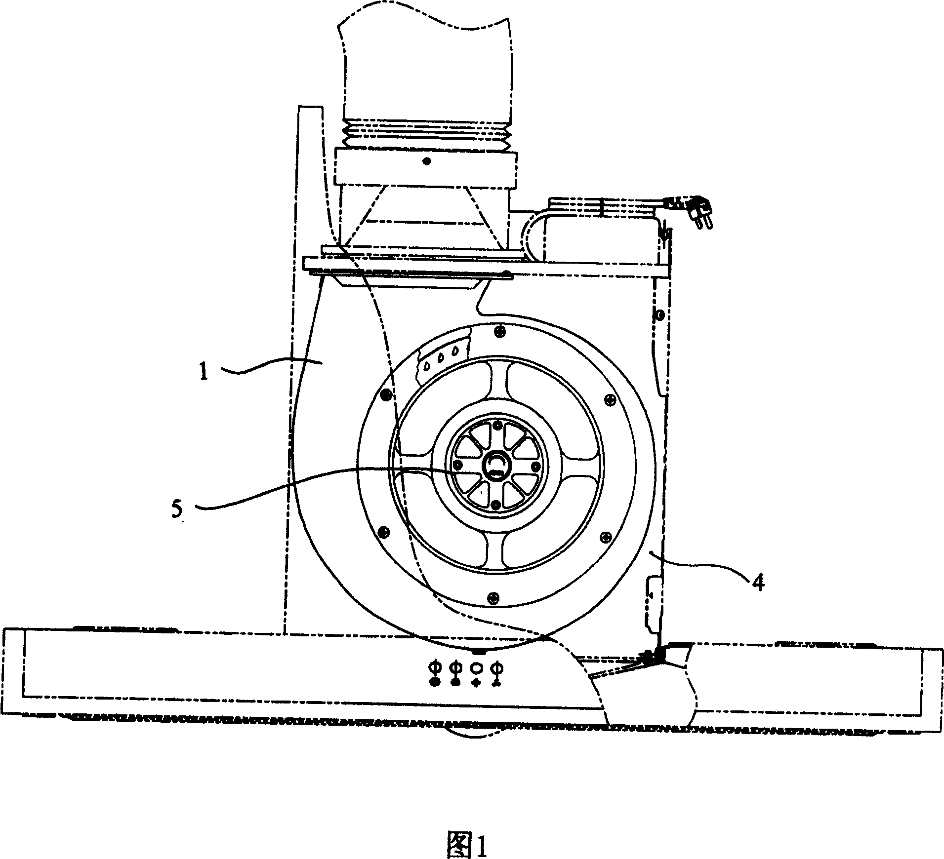 Fan volute structure with air inlets on double sides for European-style smoke exhaust ventilator