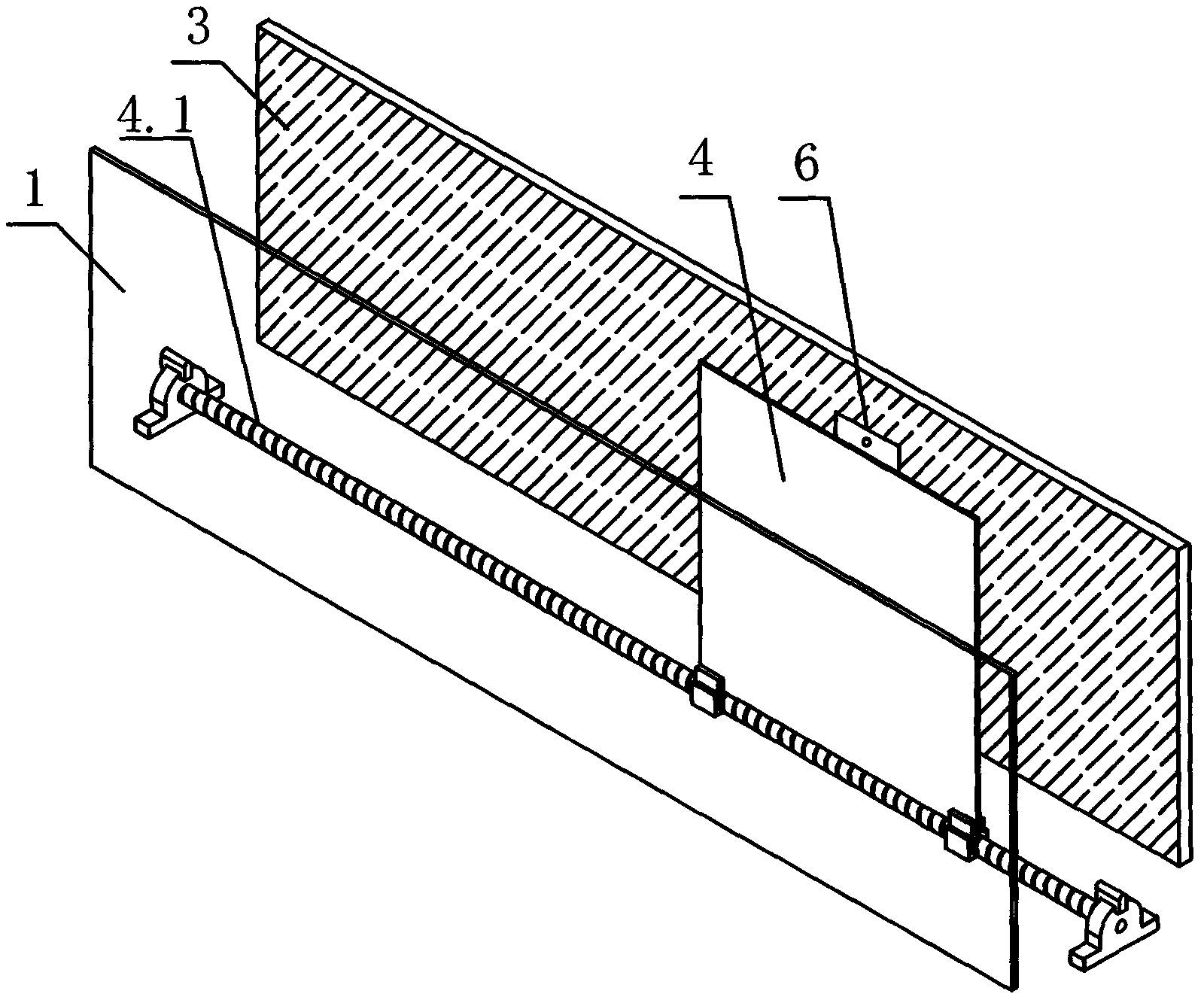 Blackboard-writing projecting system for teaching