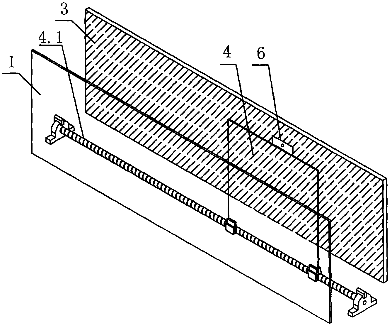 Blackboard-writing projecting system for teaching