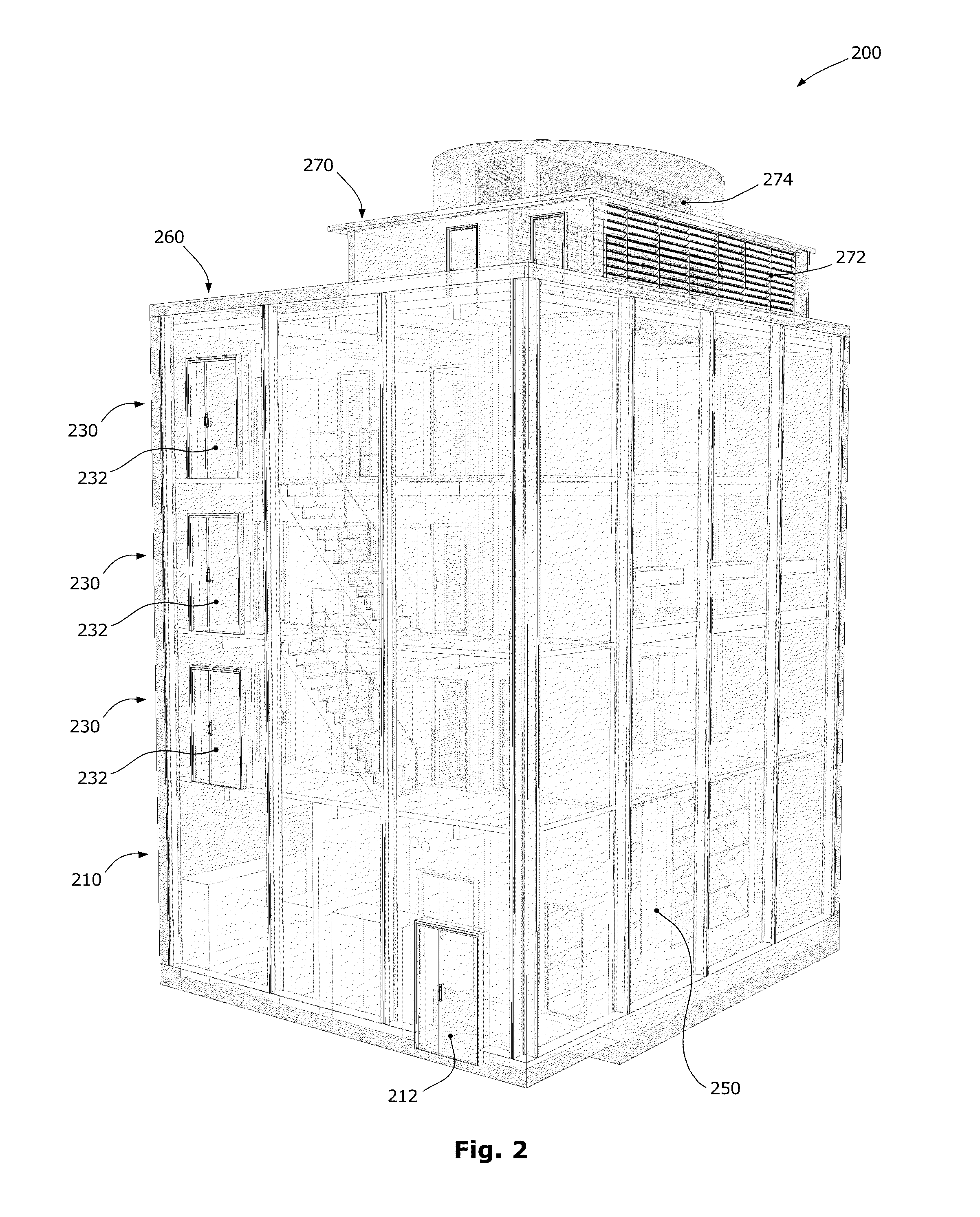 Prefabricated Vertical Data Center Modules and Method of Large-Scale Deployment