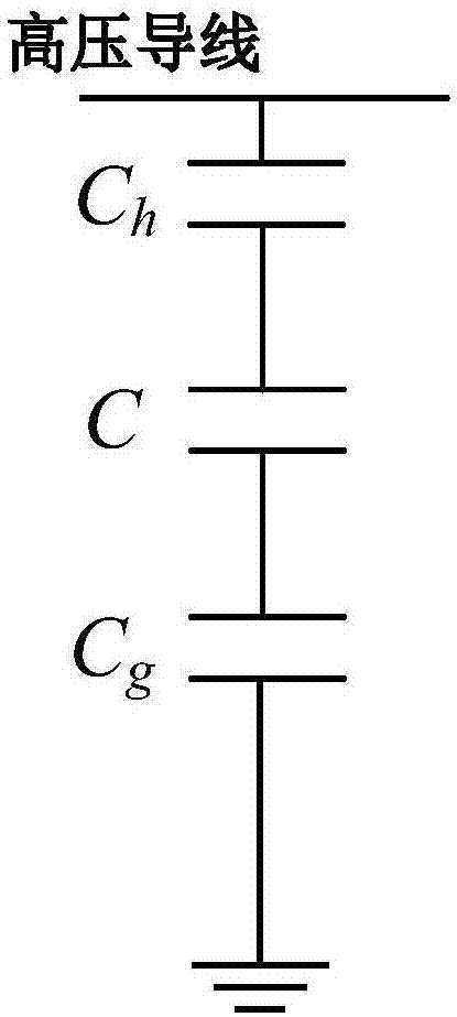 Single-phase overhead transmission line phase voltage self calibration method based on shunt capacitor