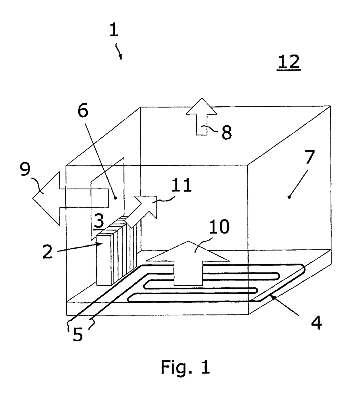 Method and system for controlling the climate in a house