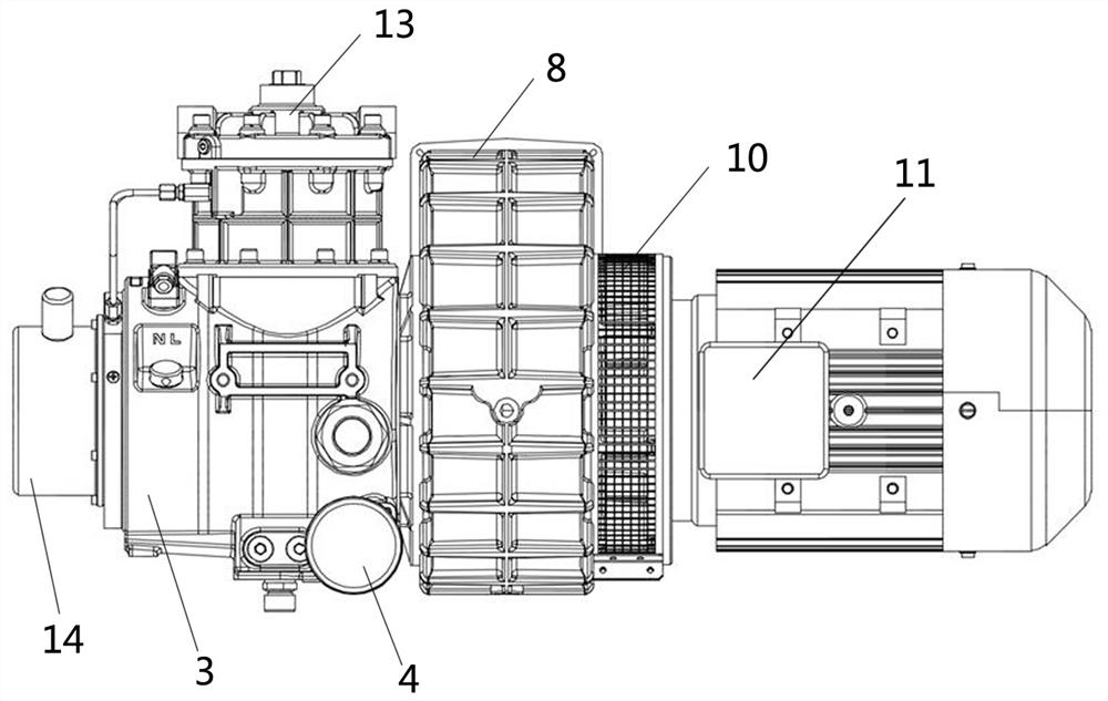 Sliding vane air compressor