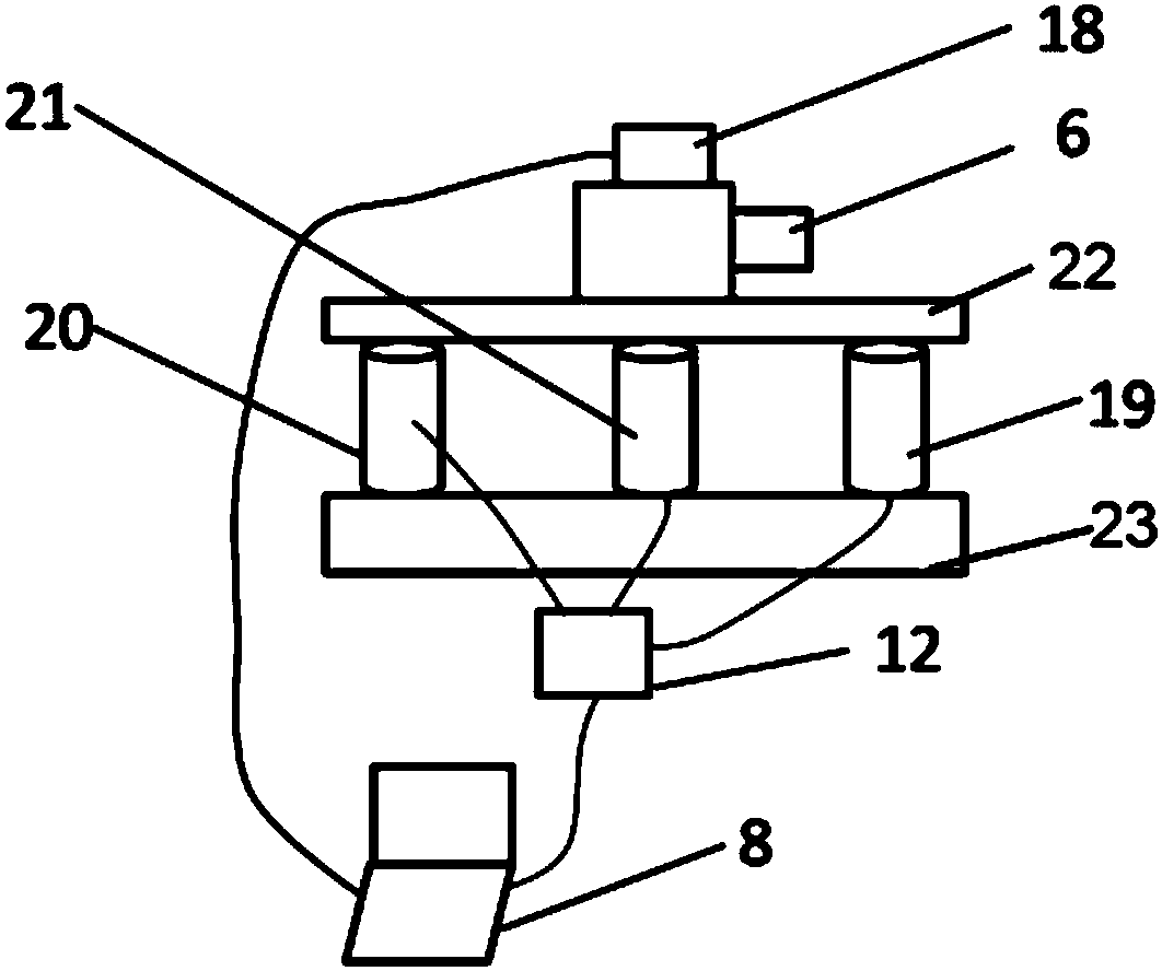 Single-camera real-time measurement system and method for measuring surface shape of trough-type solar paraboloid