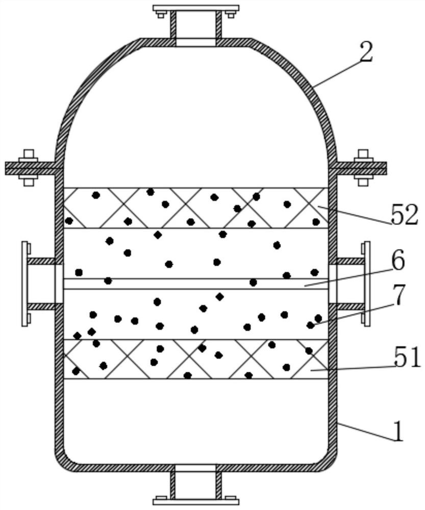 A dual-variable extended flue gas filtering device and its application method