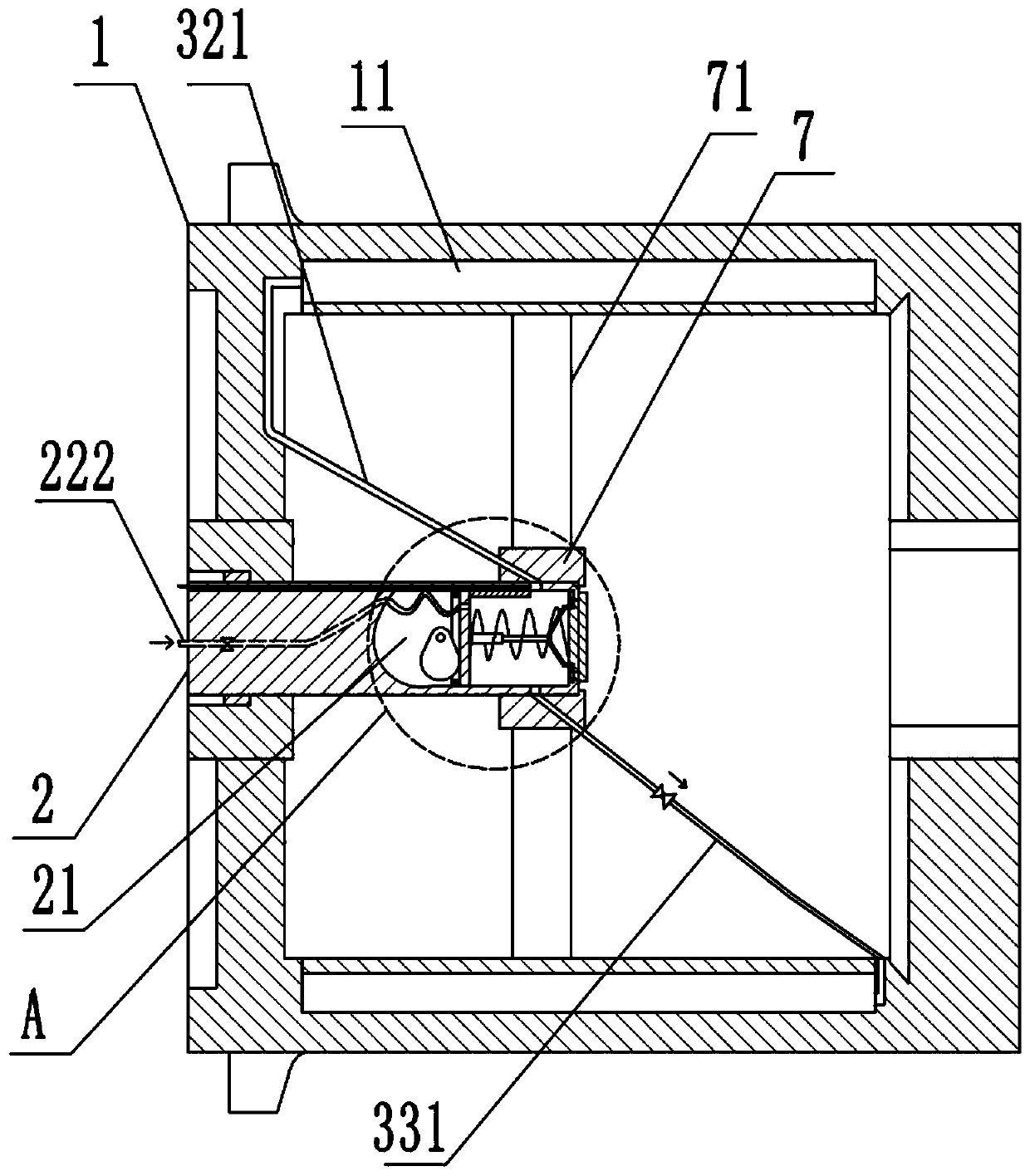 Spray welding wire drawing machine reel with high wear resistance