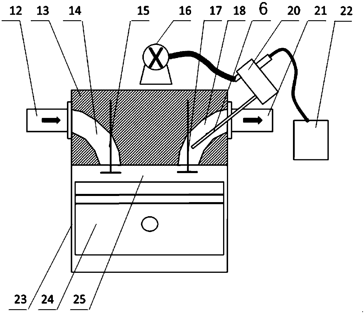 Engine scavenging coefficient online detection apparatus