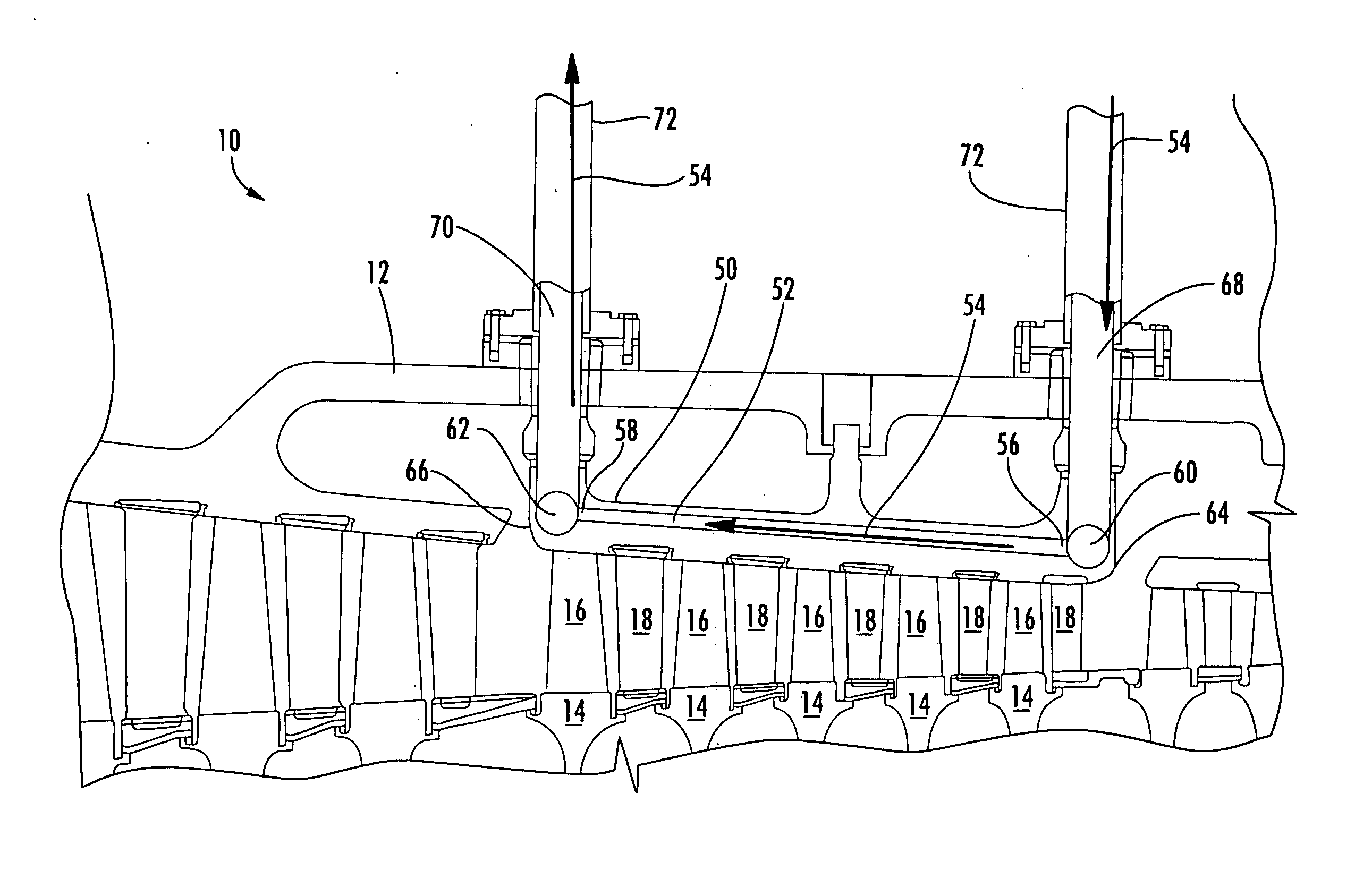 System for actively controlling compressor clearances