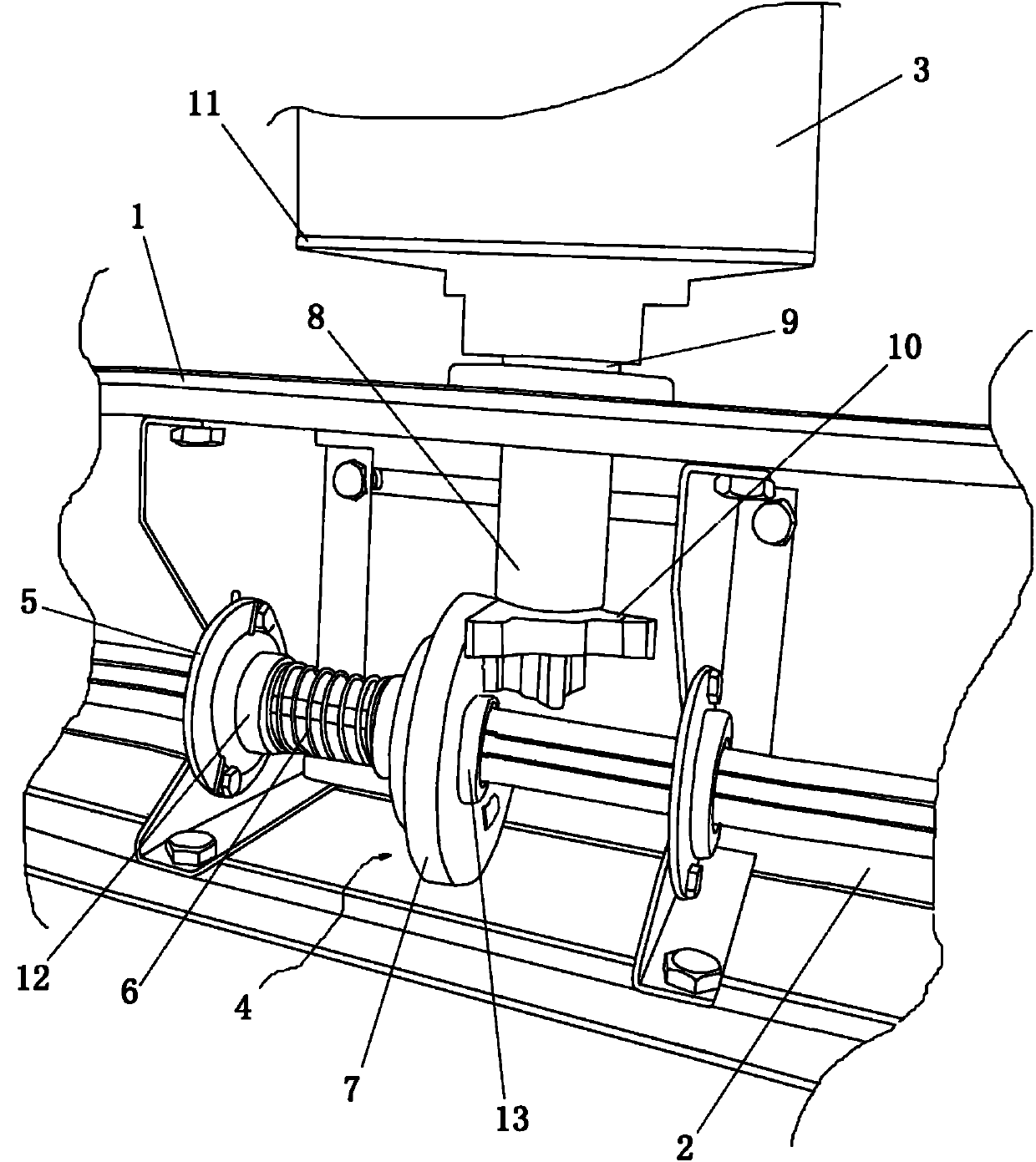 Turnover type billboard transmission mechanism