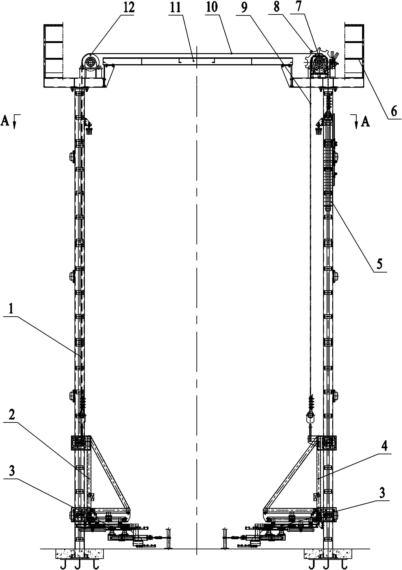 Motor traveling elevator