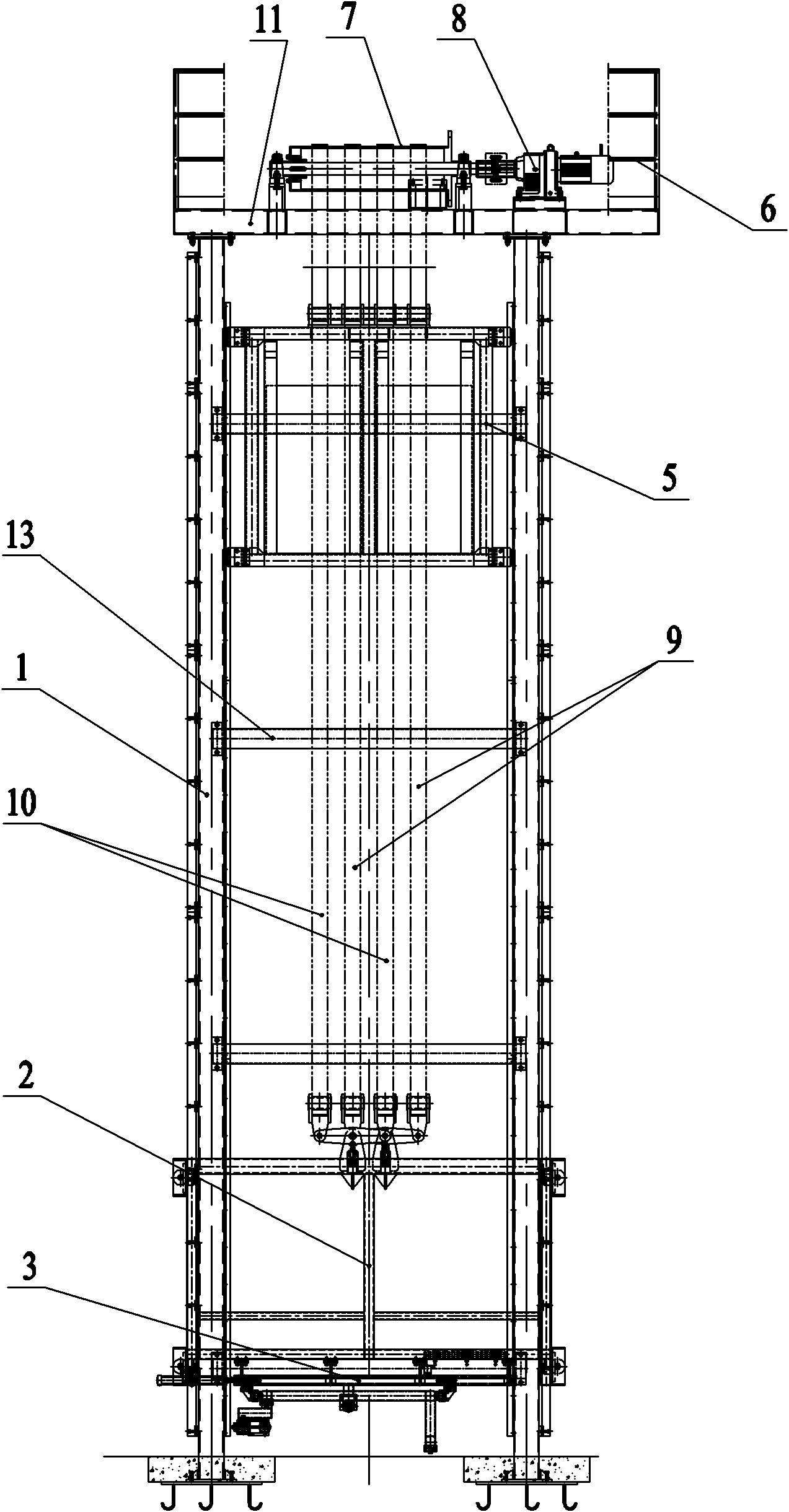 Motor traveling elevator