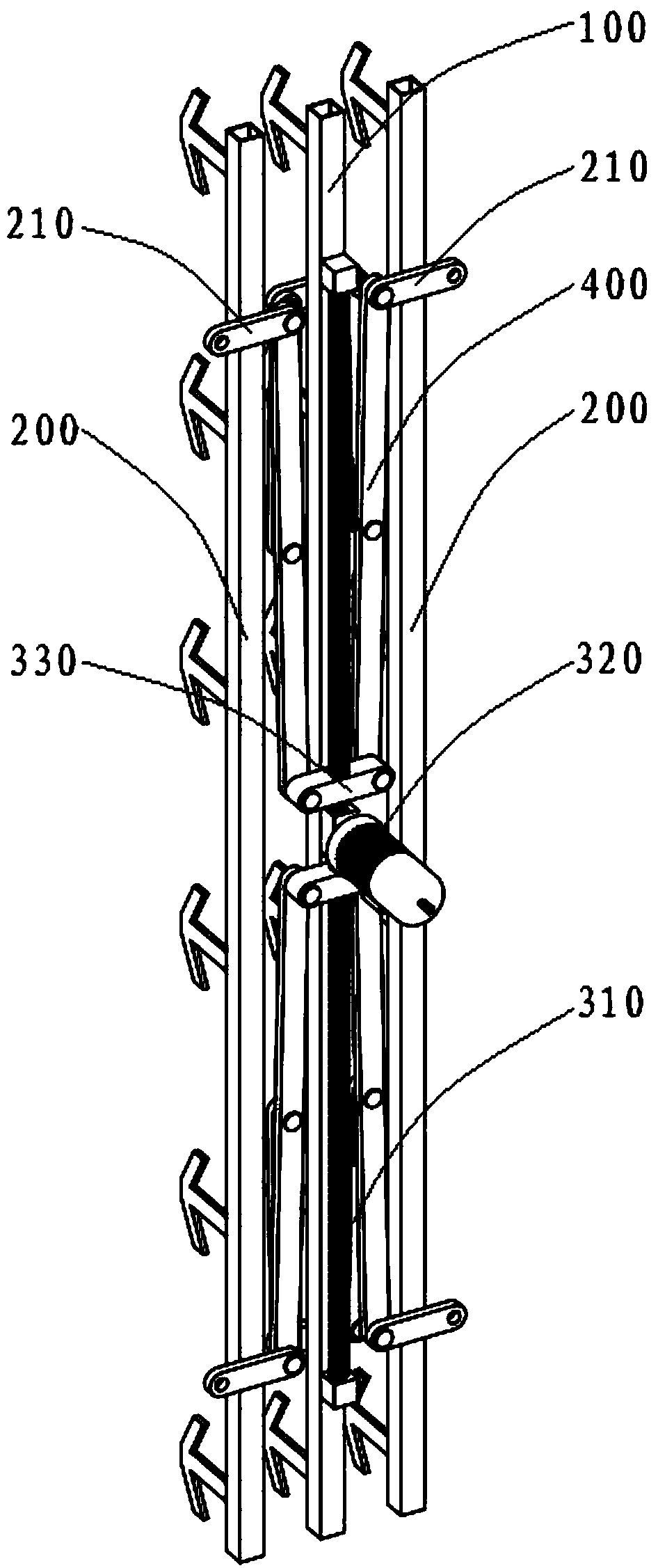 Modular large-array surface radar antenna mechanism