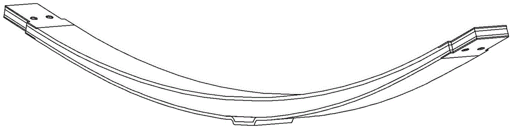 Composite material plate spring