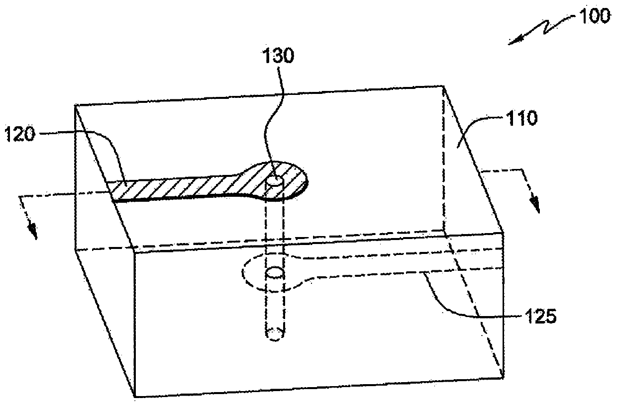 Forming conductive vias using a light guide