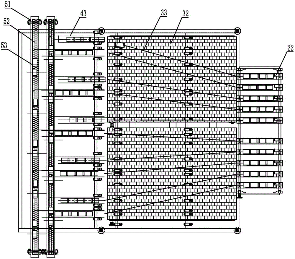 Vertical tank conveying device of continuous secondary sterilizer