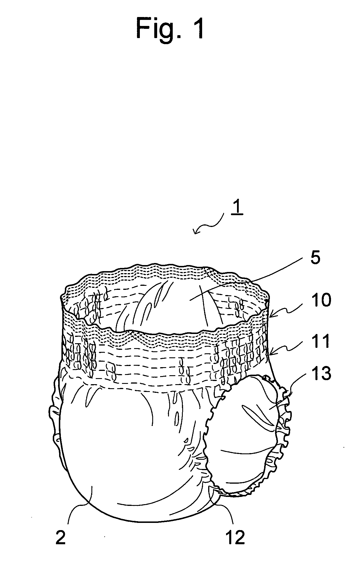 Panty type diaper (brief-type diaper)