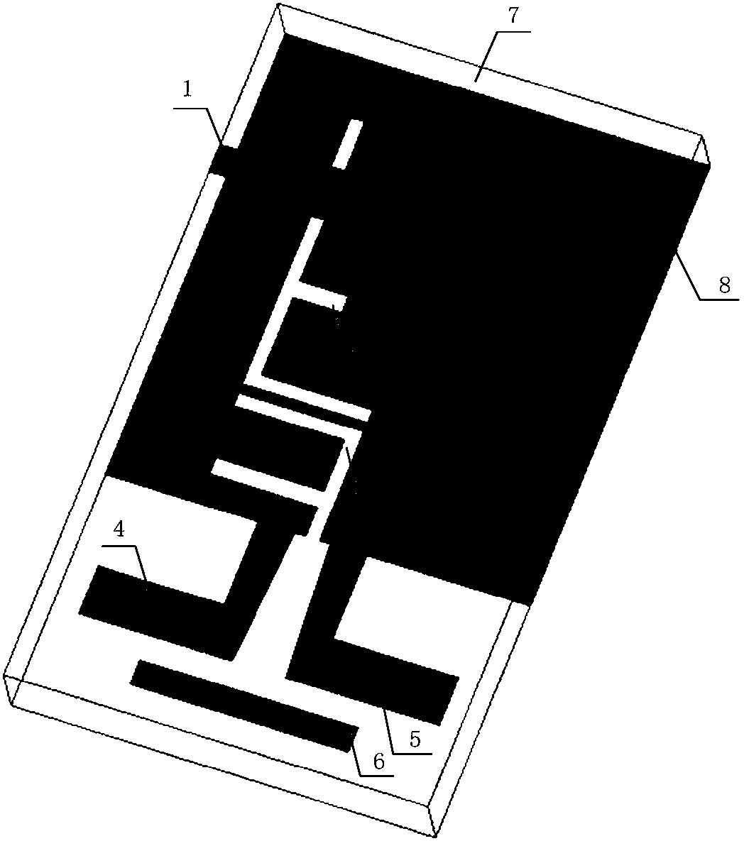 Filtering antenna based on slot line resonator