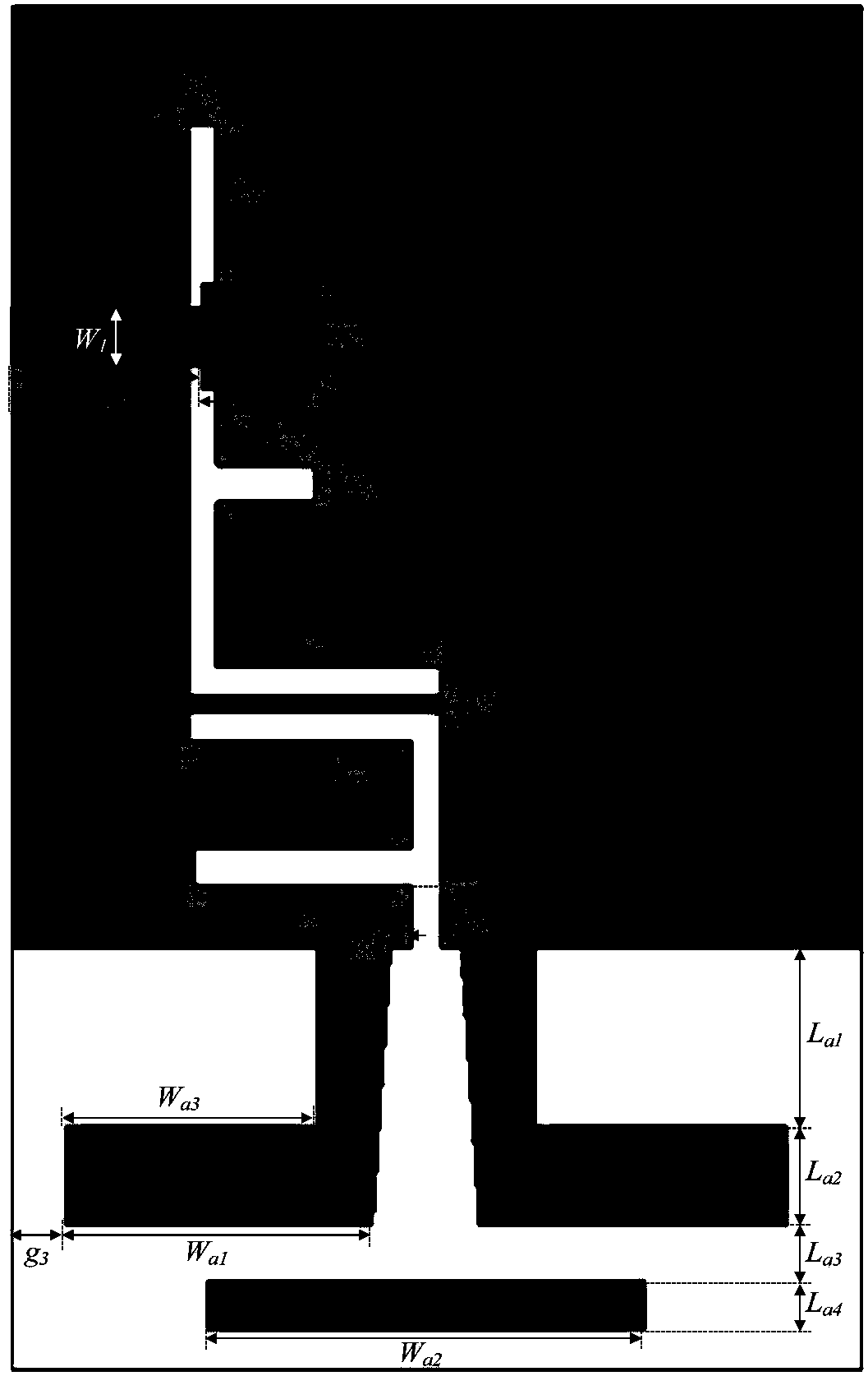 Filtering antenna based on slot line resonator