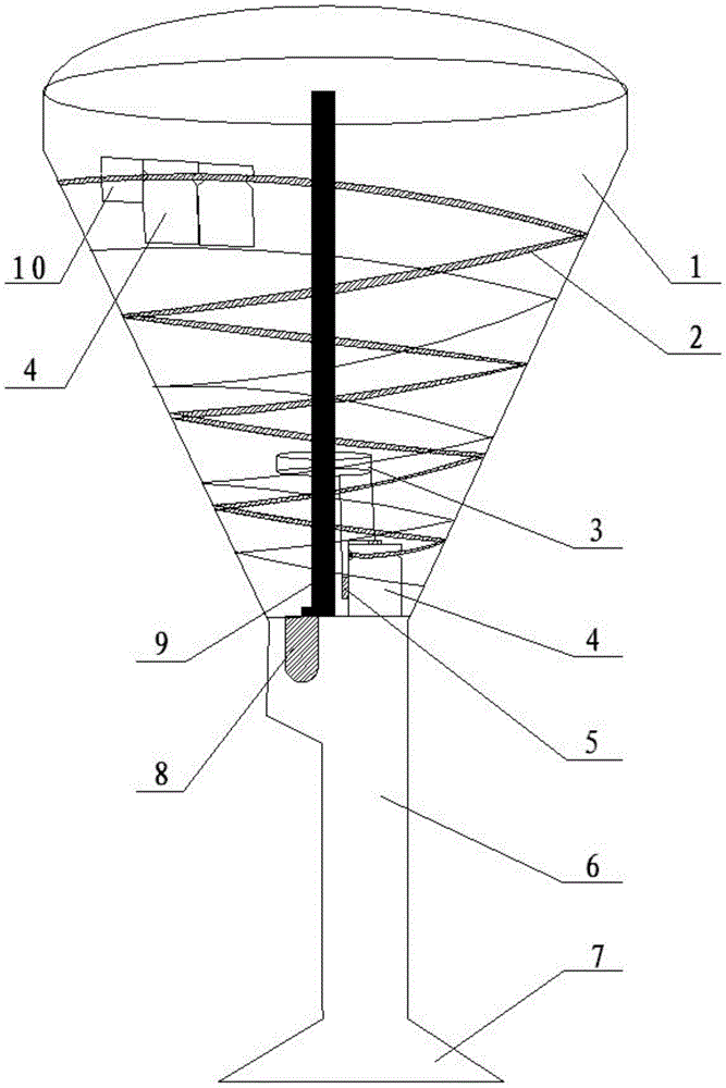 A track sliding arc extinguishing device