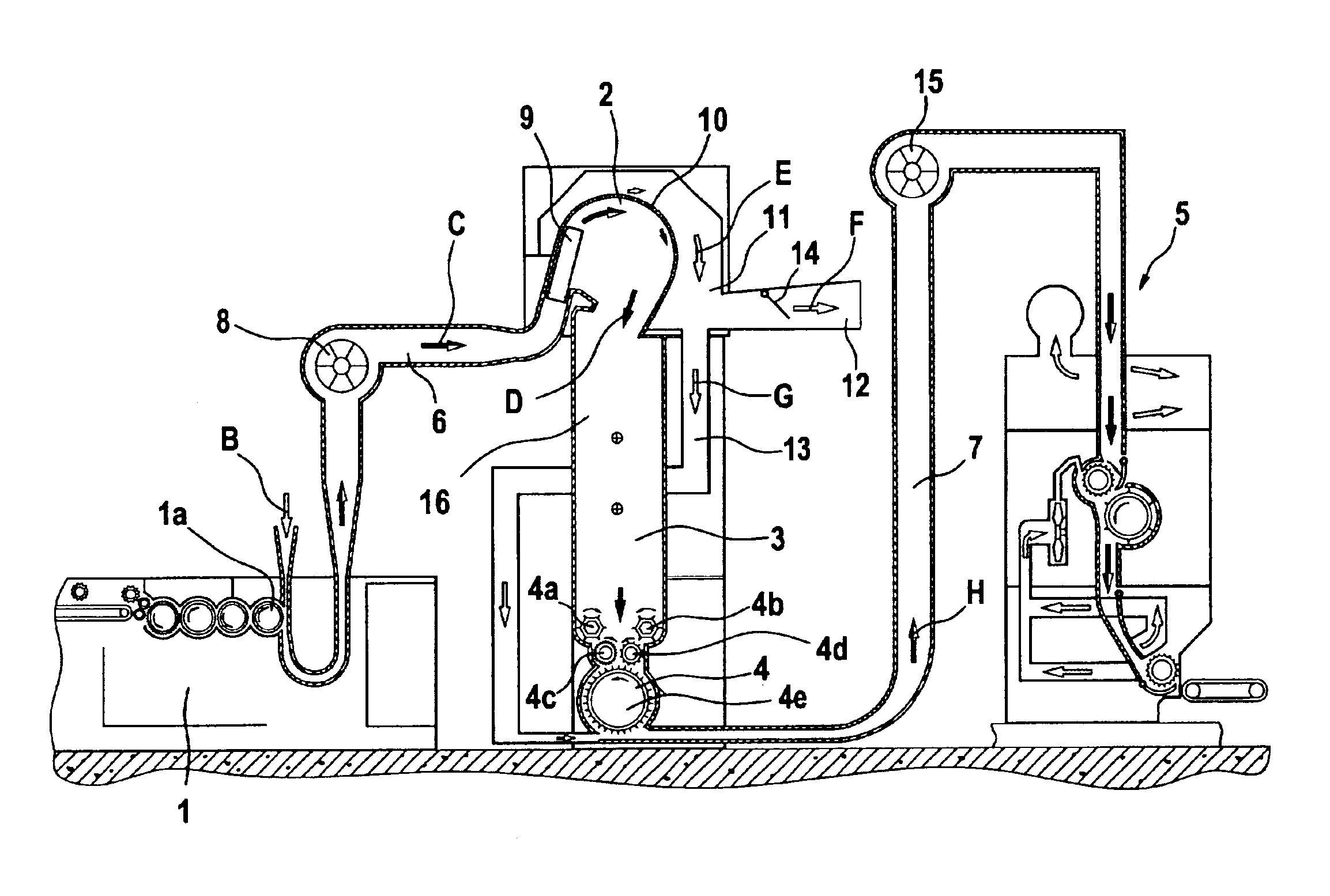 Conveying air filtration system