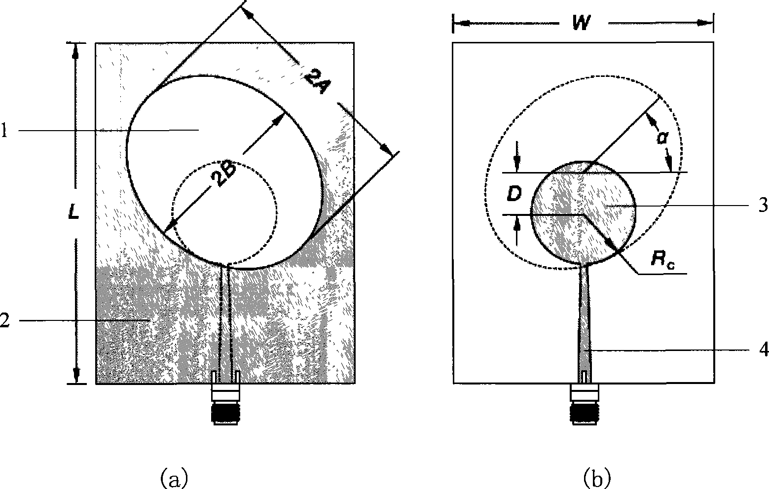 Ultra-wideband elliptical slot antenna having back chamber