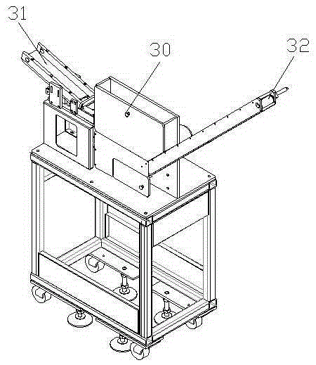 Positive and negative electrode welding and membrane covering assembly line of battery