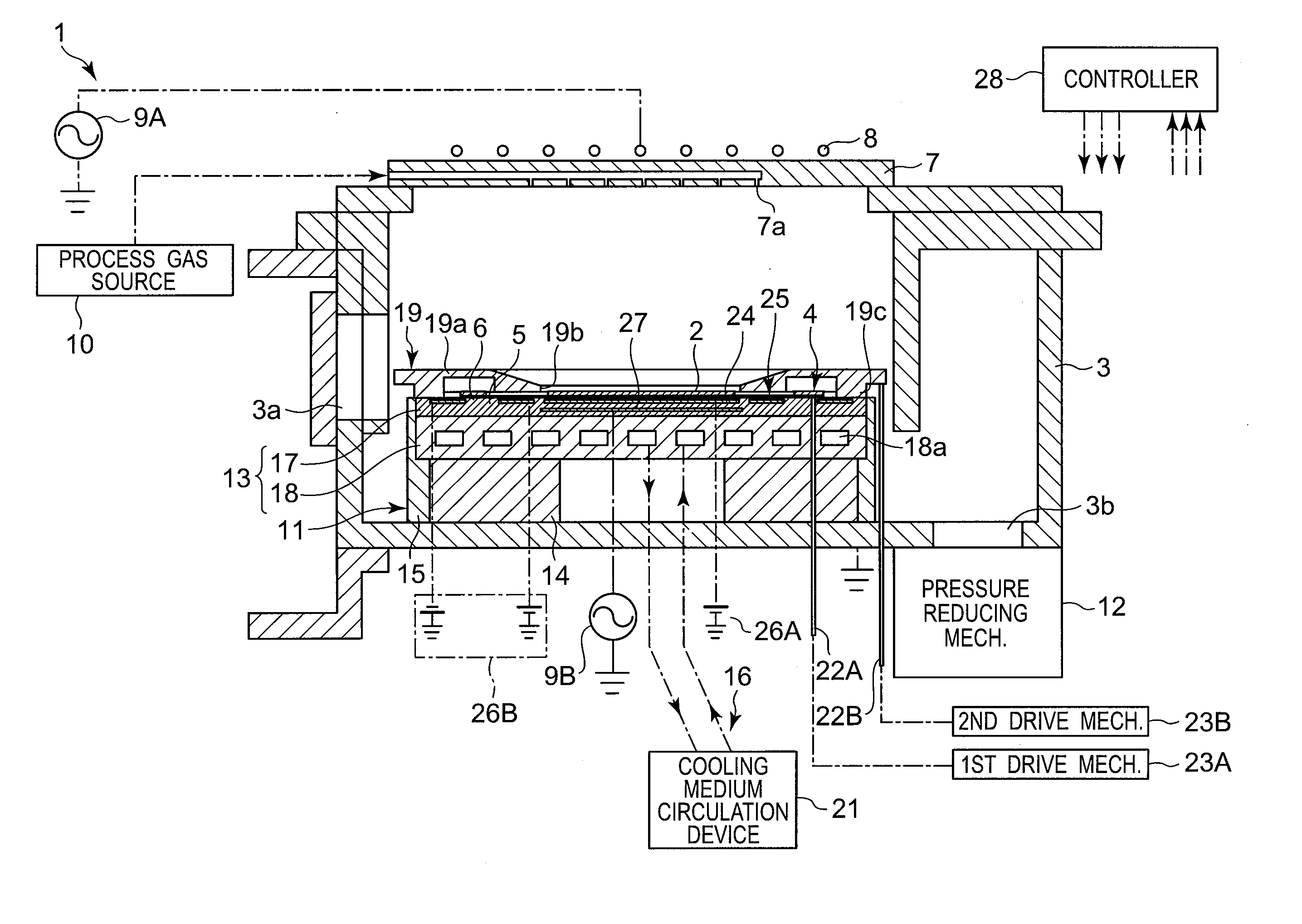 Plasma processing apparatus and method therefor