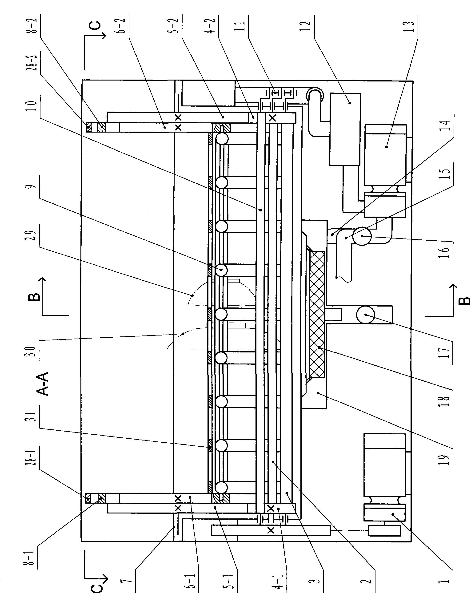 Tableware rotation type dish-washing method and household dishwasher using same