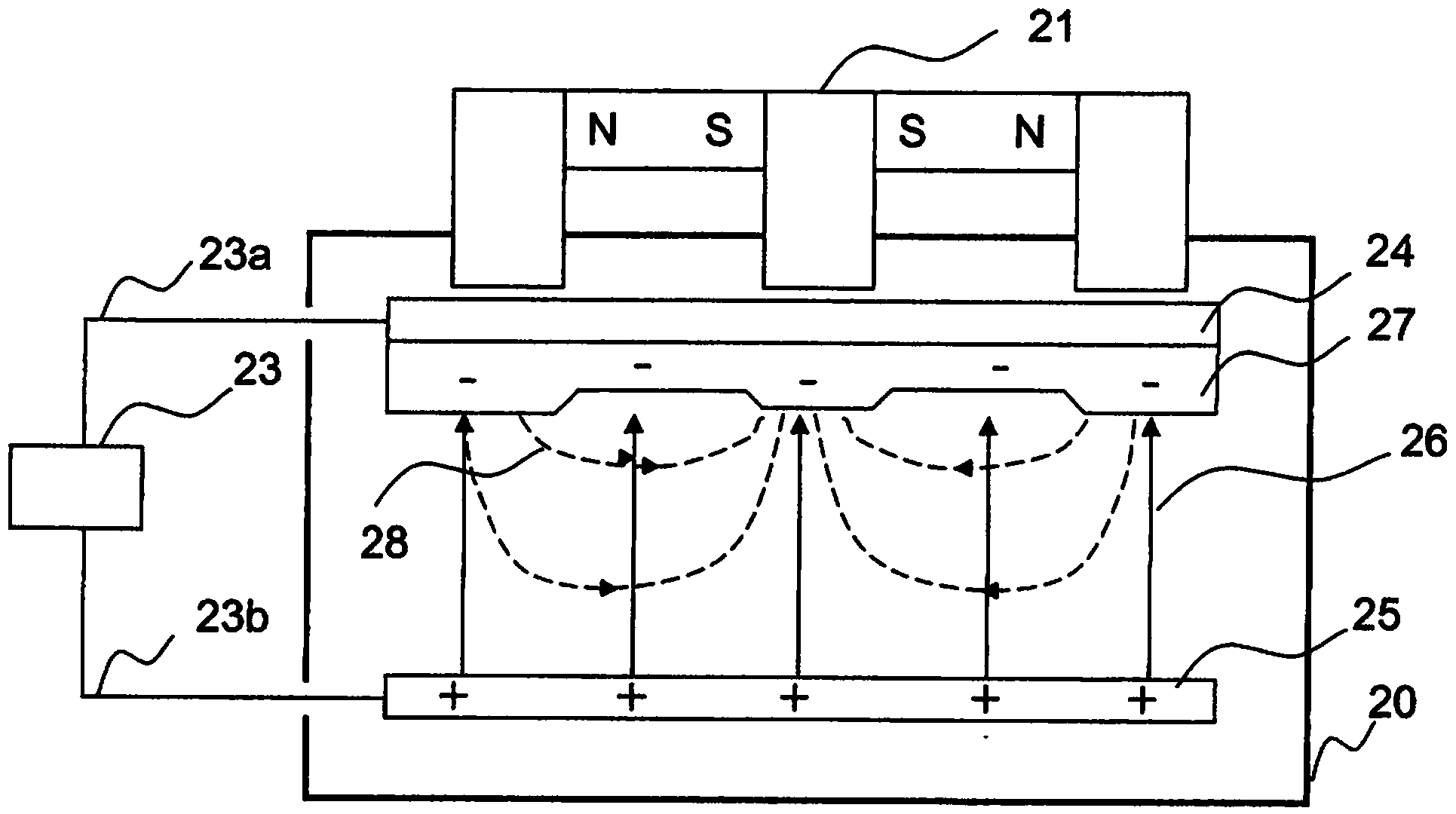 Generating, a highly ionized plasma in a plasma chamber